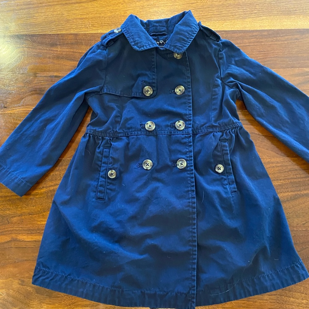 Navy Girl Gap Trench Coat 4T